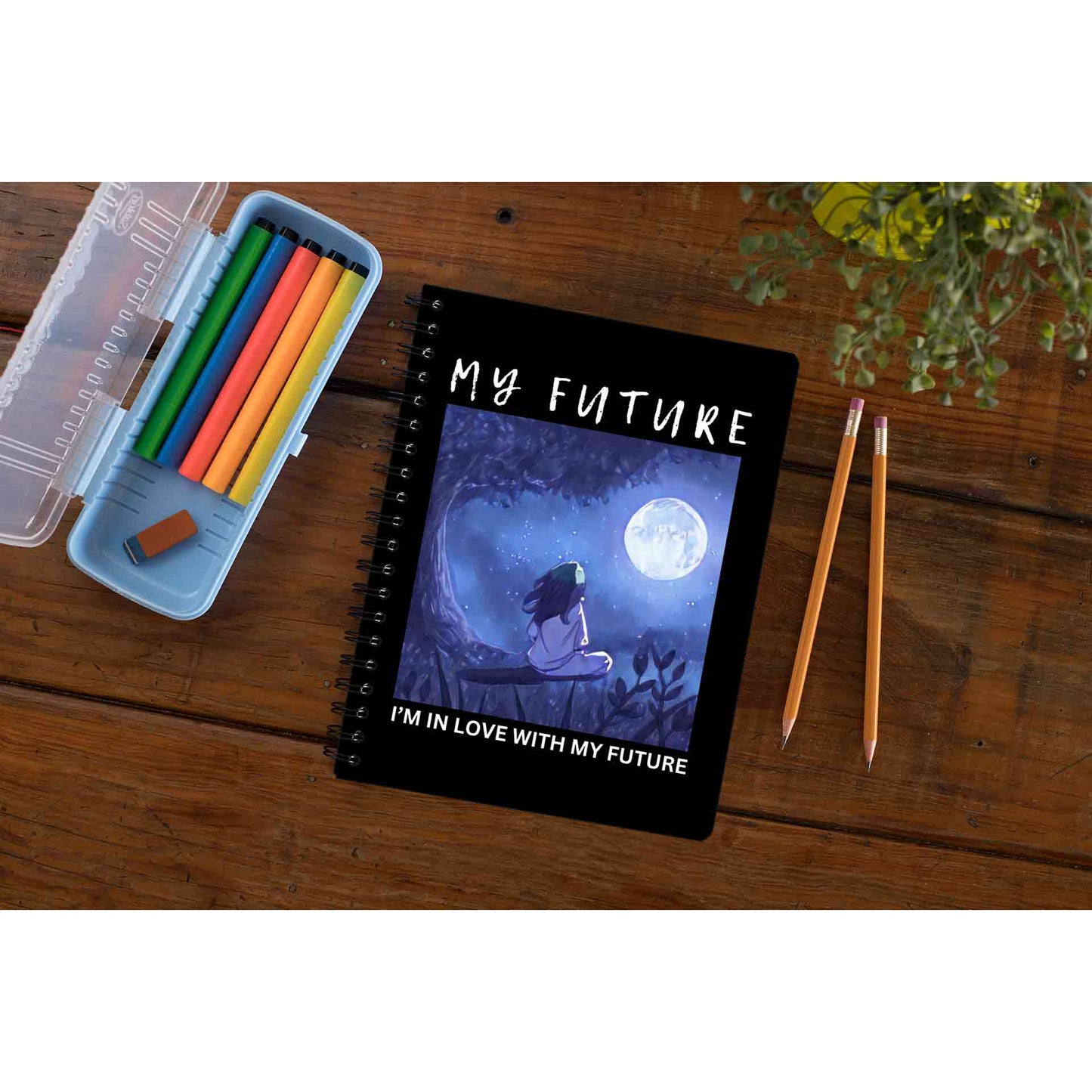 billie eilish my future notebook notepad diary buy online united states of america usa the banyan tee tbt unruled i am in love with my future