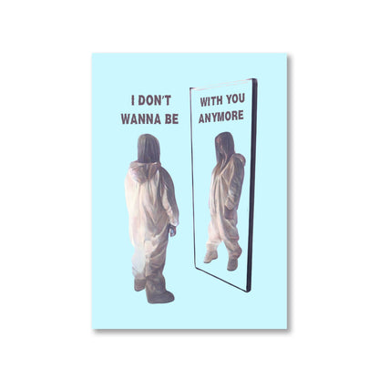 billie eilish i don't wanna be with you anymore poster wall art buy online united states of america usa the banyan tee tbt a4 promise hands