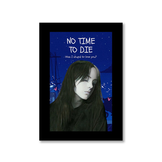 billie eilish no time to die poster wall art buy online united states of america usa the banyan tee tbt a4