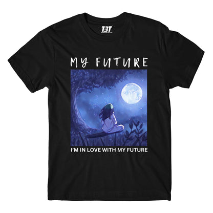 billie eilish my future t-shirt music band buy online usa united states the banyan tee tbt men women girls boys unisex beige i am in love with my future