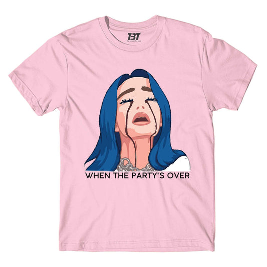 billie eilish when the party's over t-shirt music band buy online usa united states the banyan tee tbt men women girls boys unisex baby pink