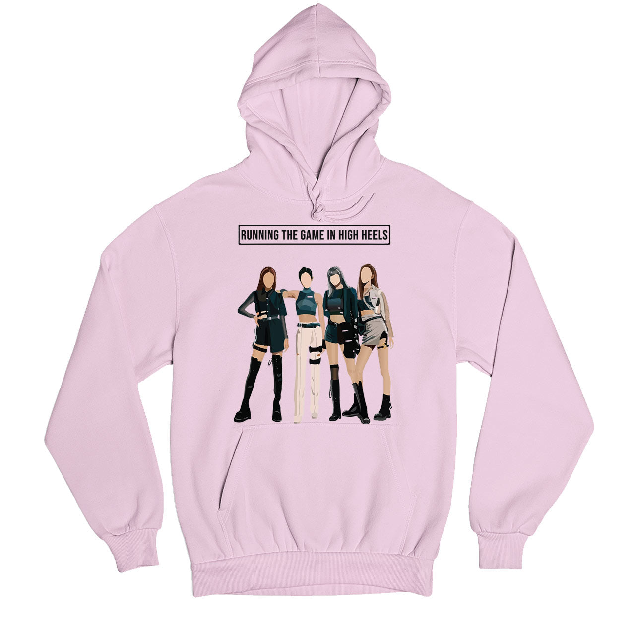 black pink running the game hoodie hooded sweatshirt winterwear music band buy online usa united states of america the banyan tee tbt men women girls boys unisex baby pink song k pop jennie lisa jisoo rose