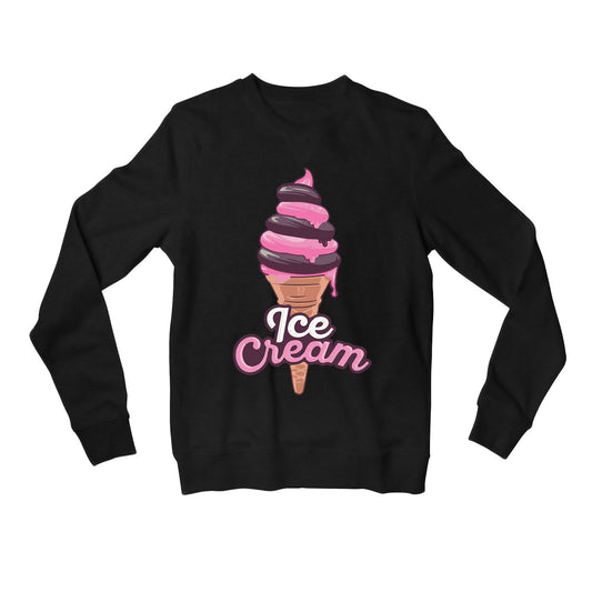 black pink ice cream sweatshirt upper winterwear music band buy online united states of america usa the banyan tee tbt men women girls boys unisex black song k pop jennie lisa jisoo rose