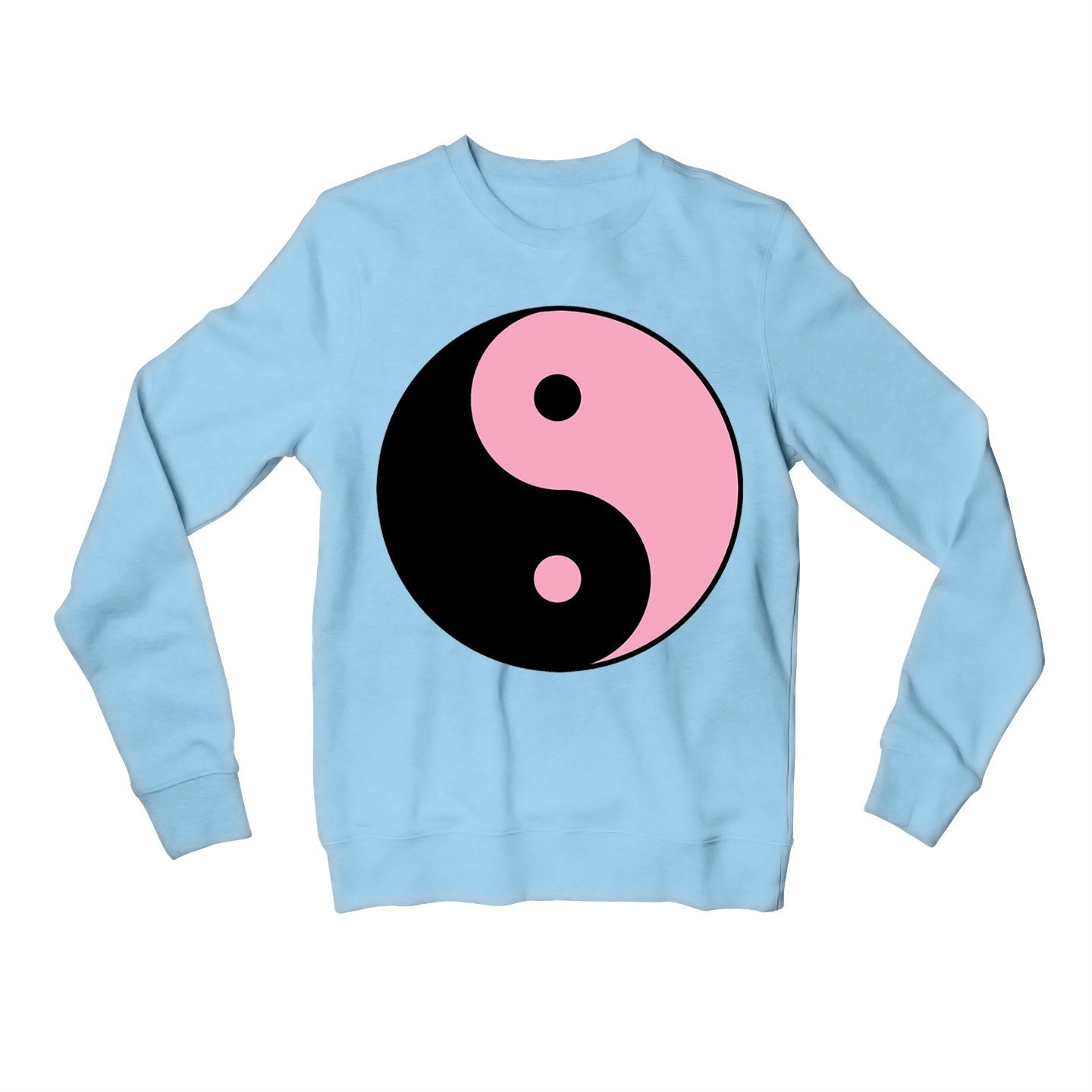 black pink yin yang sweatshirt upper winterwear music band buy online united states of america usa the banyan tee tbt men women girls boys unisex gray song k pop jennie lisa jisoo rose