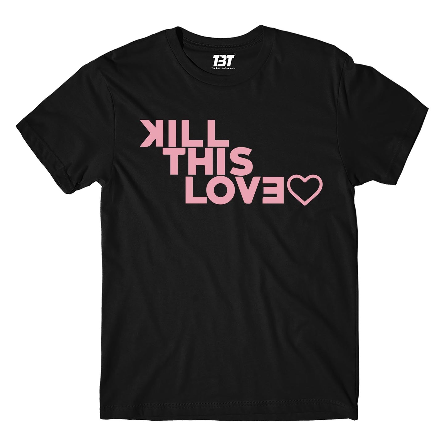 black pink kill this love t-shirt music band buy online united states of america usa the banyan tee tbt men women girls boys unisex black song k pop jennie lisa jisoo rose