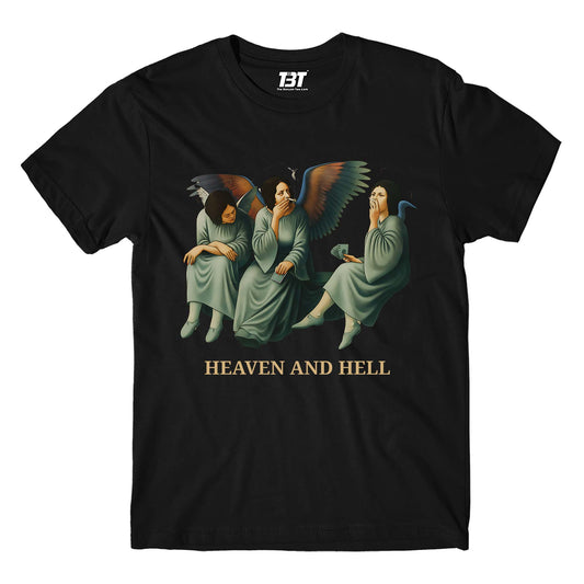 black sabbath heaven and hell t-shirt music band buy online united states of america usa the banyan tee tbt men women girls boys unisex black