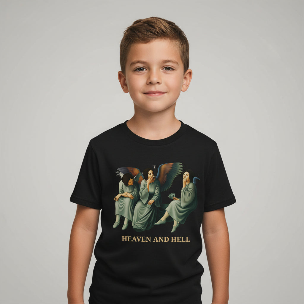 black sabbath heaven and hell t-shirt music band buy online united states of america usa the banyan tee tbt men women girls boys unisex black