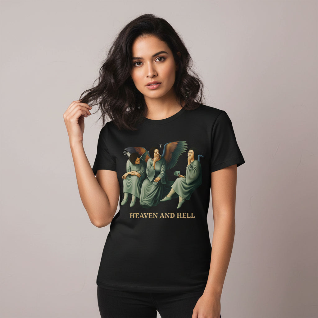 black sabbath heaven and hell t-shirt music band buy online united states of america usa the banyan tee tbt men women girls boys unisex black