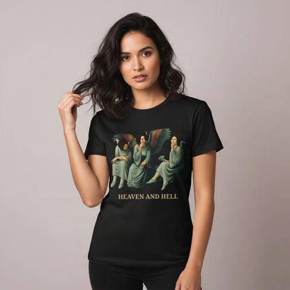 black sabbath heaven and hell t-shirt music band buy online united states of america usa the banyan tee tbt men women girls boys unisex black