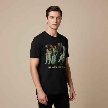 black sabbath heaven and hell t-shirt music band buy online united states of america usa the banyan tee tbt men women girls boys unisex black