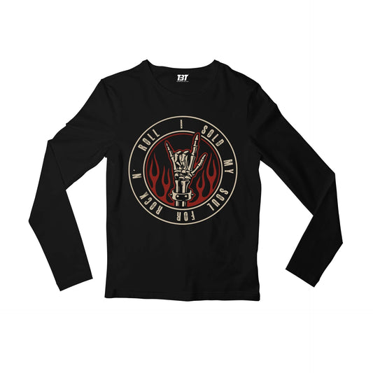 black sabbath sold my soul for rock n' roll full sleeves long sleeves music band buy online india the banyan tee tbt men women girls boys unisex black