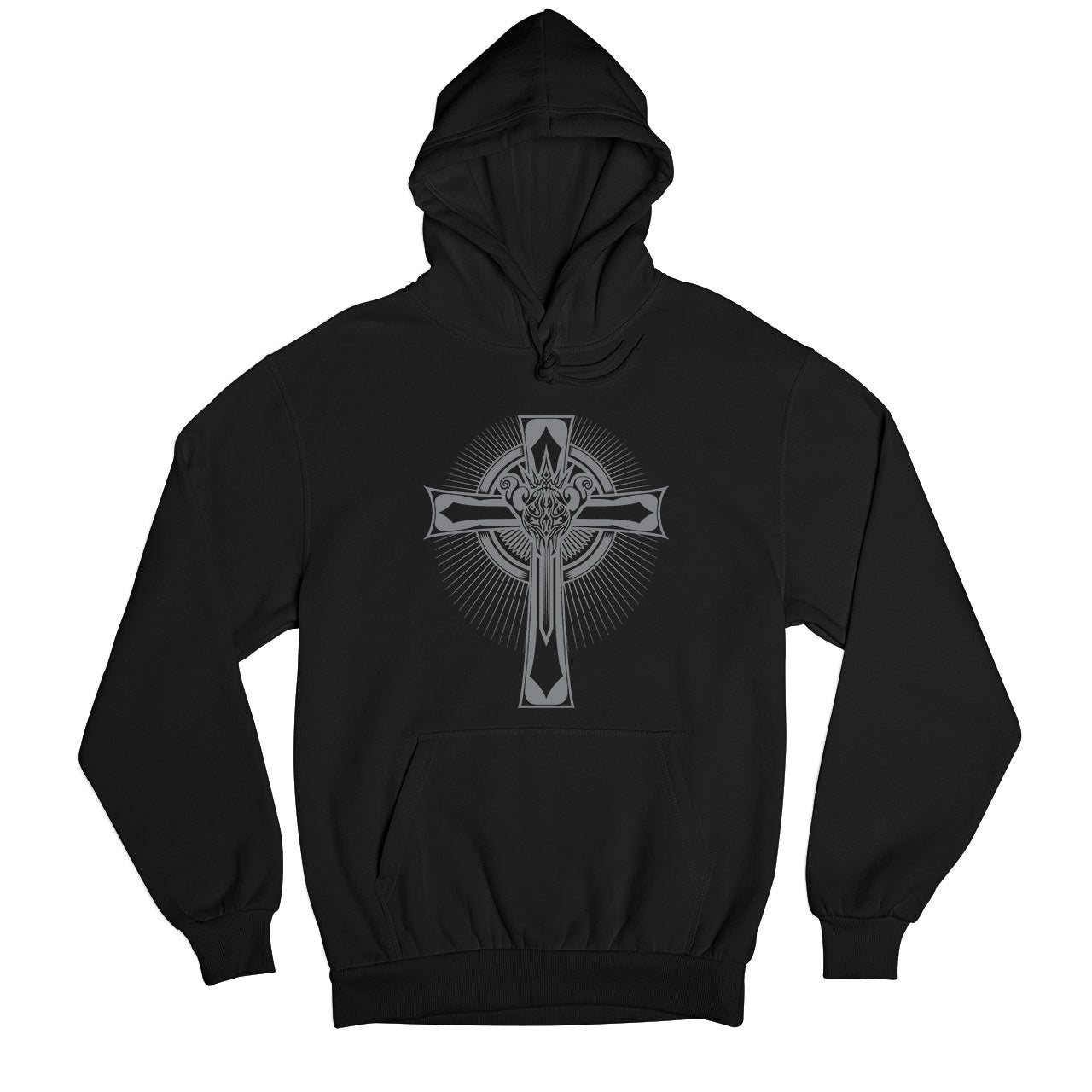 black sabbath headless cross hoodie hooded sweatshirt winterwear music band buy online united states usa the banyan tee tbt men women girls boys unisex black