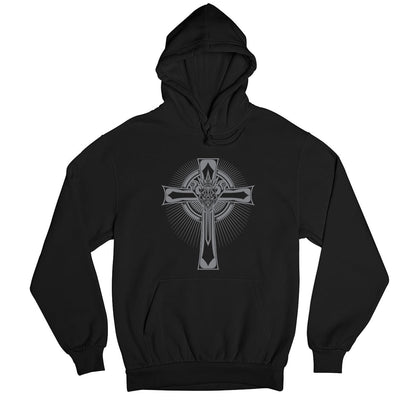 black sabbath headless cross hoodie hooded sweatshirt winterwear music band buy online united states usa the banyan tee tbt men women girls boys unisex black