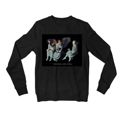 black sabbath heaven and hell sweatshirt upper winterwear music band buy online united states of america usa the banyan tee tbt men women girls boys unisex black