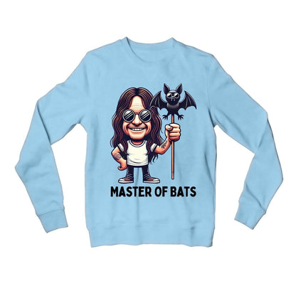 black sabbath master of bats sweatshirt upper winterwear music band buy online united states usa the banyan tee tbt men women girls boys unisex baby blue