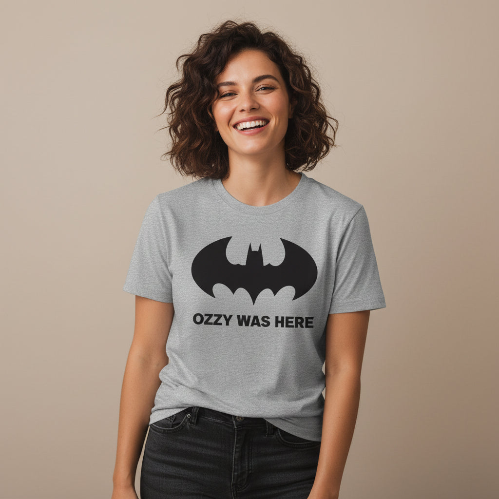 black sabbath ozzy was here t-shirt music band buy online united states of america usa the banyan tee tbt men women girls boys unisex gray