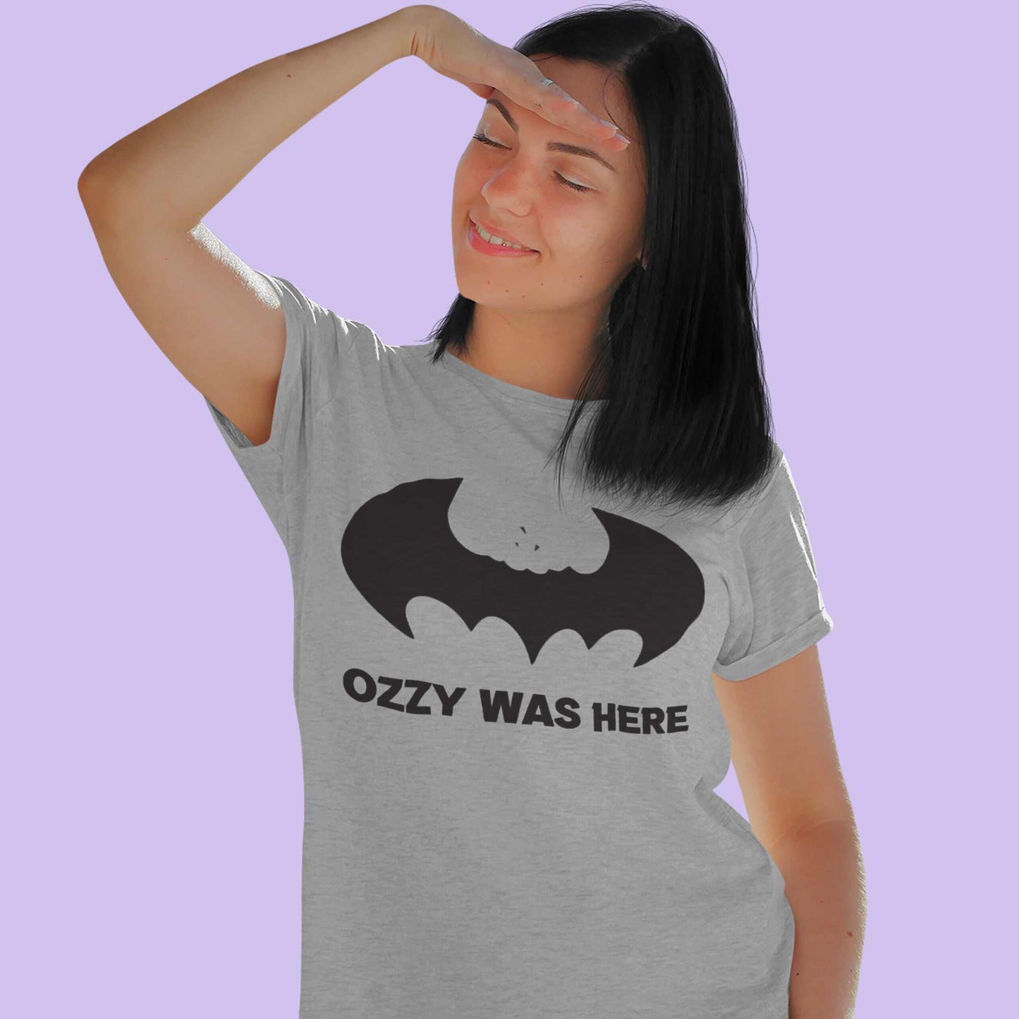 black sabbath ozzy was here t-shirt music band buy online united states of america usa the banyan tee tbt men women girls boys unisex gray