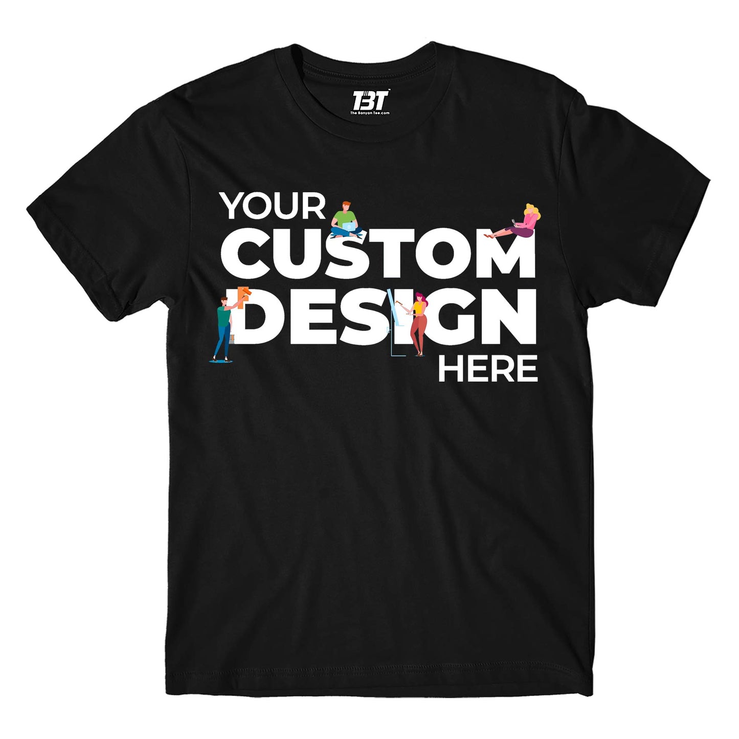 customized custom t-shirt shirt black the banyan tee your design here