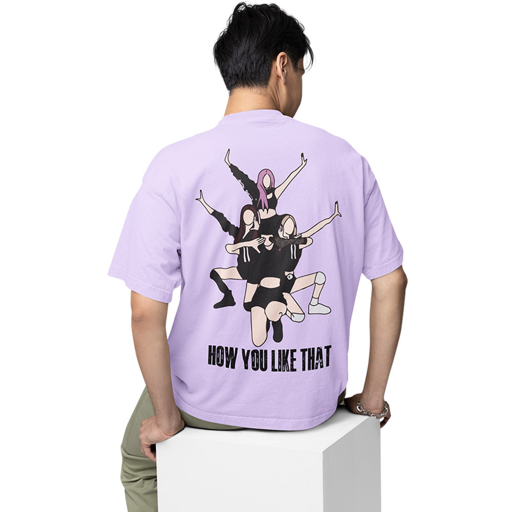 black pink oversized t shirt - how you like that music t-shirt lavender buy online india the banyan tee tbt men women girls boys unisex