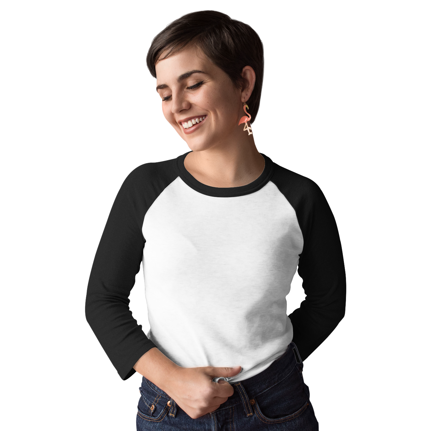 black and white raglan for women 3/4 th sleeve united states of america usa the banyan tee white raglans raglan t-shirt raglan sleeves raglans raglan sleeve t-shirts
