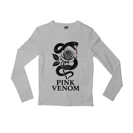 black pink pink venom full sleeves long sleeves music band buy online united states usa the banyan tee tbt men women girls boys unisex gray 