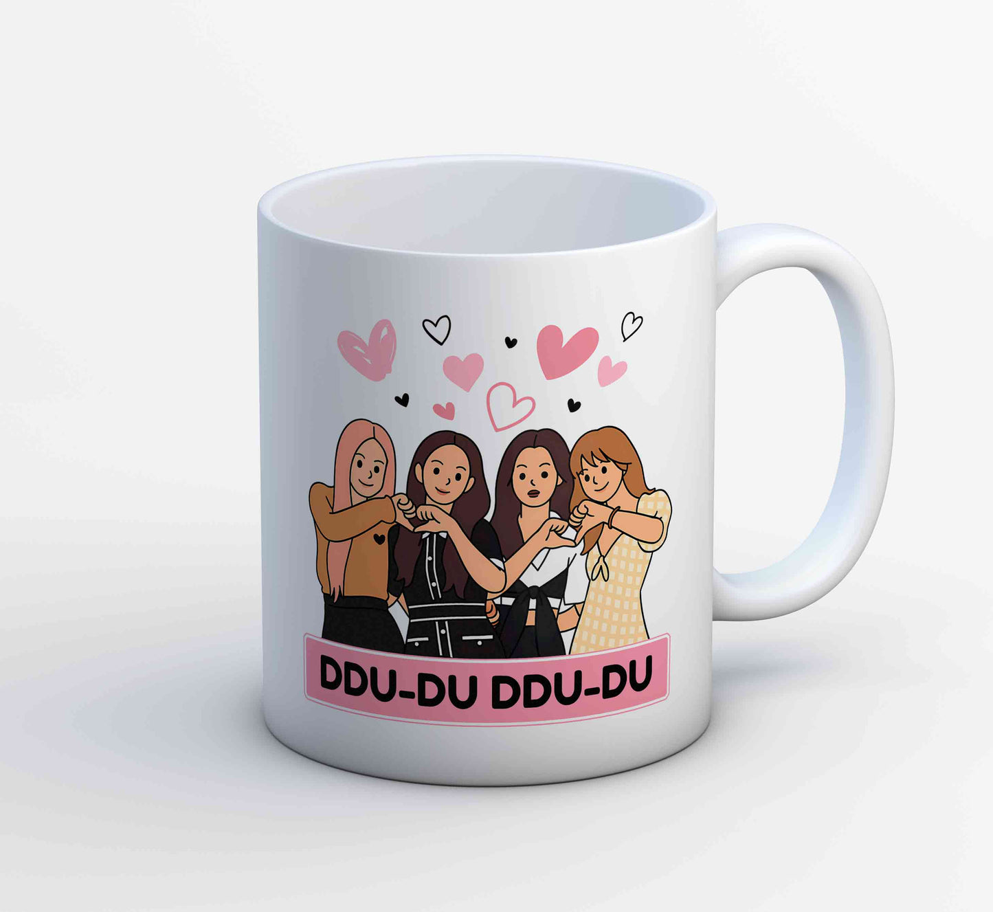 black pink ddu du ddu du du mug coffee ceramic music band buy online usa united states of america the banyan tee tbt men women girls boys unisex  song k pop jennie lisa jisoo rose