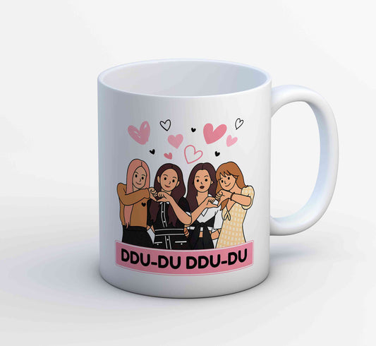 black pink ddu du ddu du du mug coffee ceramic music band buy online usa united states of america the banyan tee tbt men women girls boys unisex  song k pop jennie lisa jisoo rose