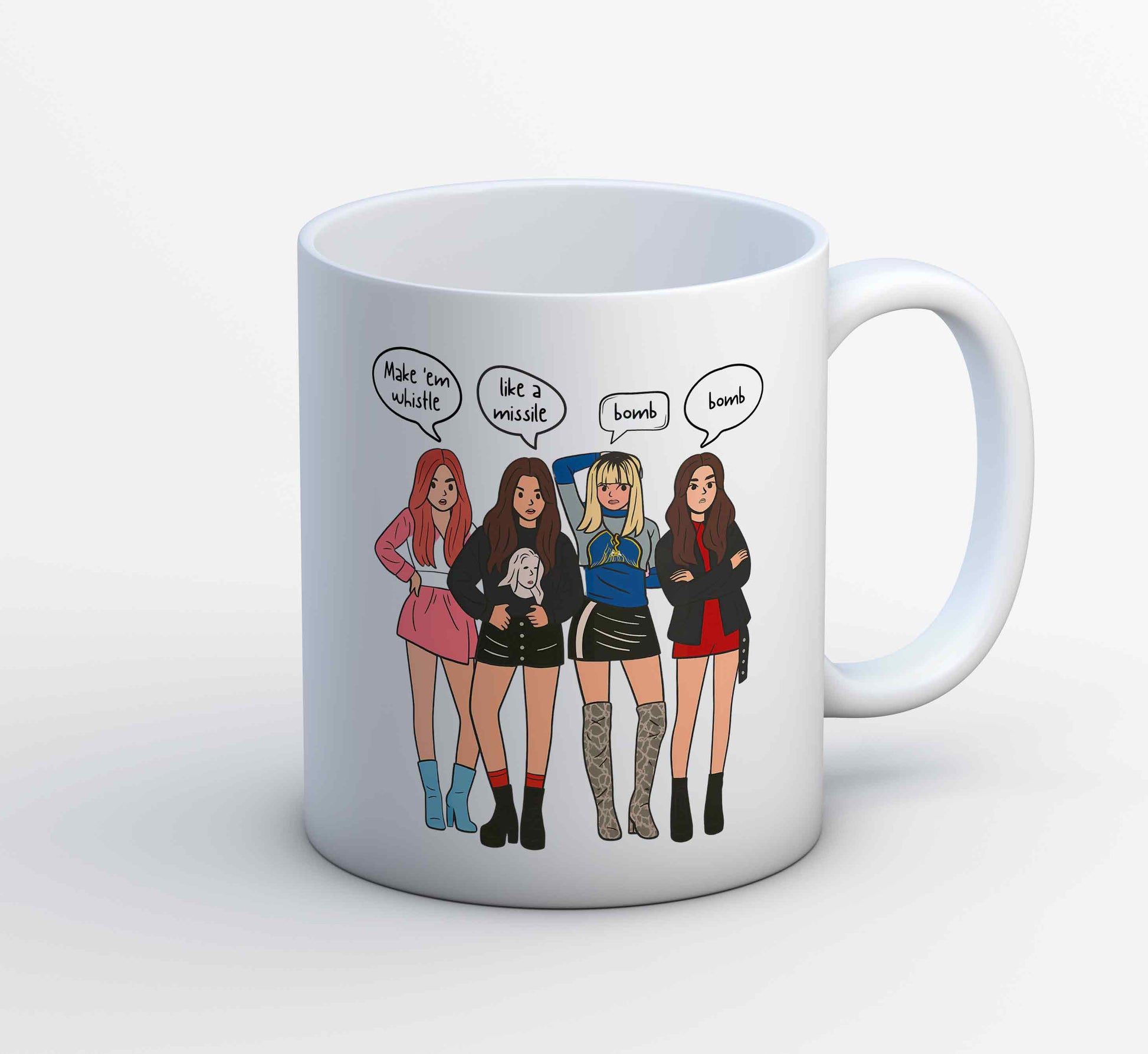 black pink whistle mug coffee ceramic music band buy online usa united states of america the banyan tee tbt men women girls boys unisex  song k pop jennie lisa jisoo rose