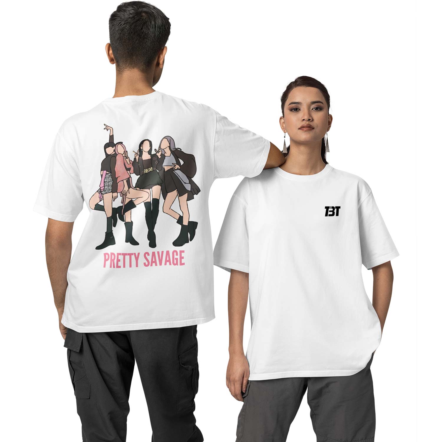 black pink oversized t shirt - pretty savage music t-shirt white buy online india the banyan tee tbt men women girls boys unisex