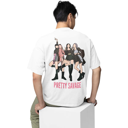 black pink oversized t shirt - pretty savage music t-shirt white buy online india the banyan tee tbt men women girls boys unisex