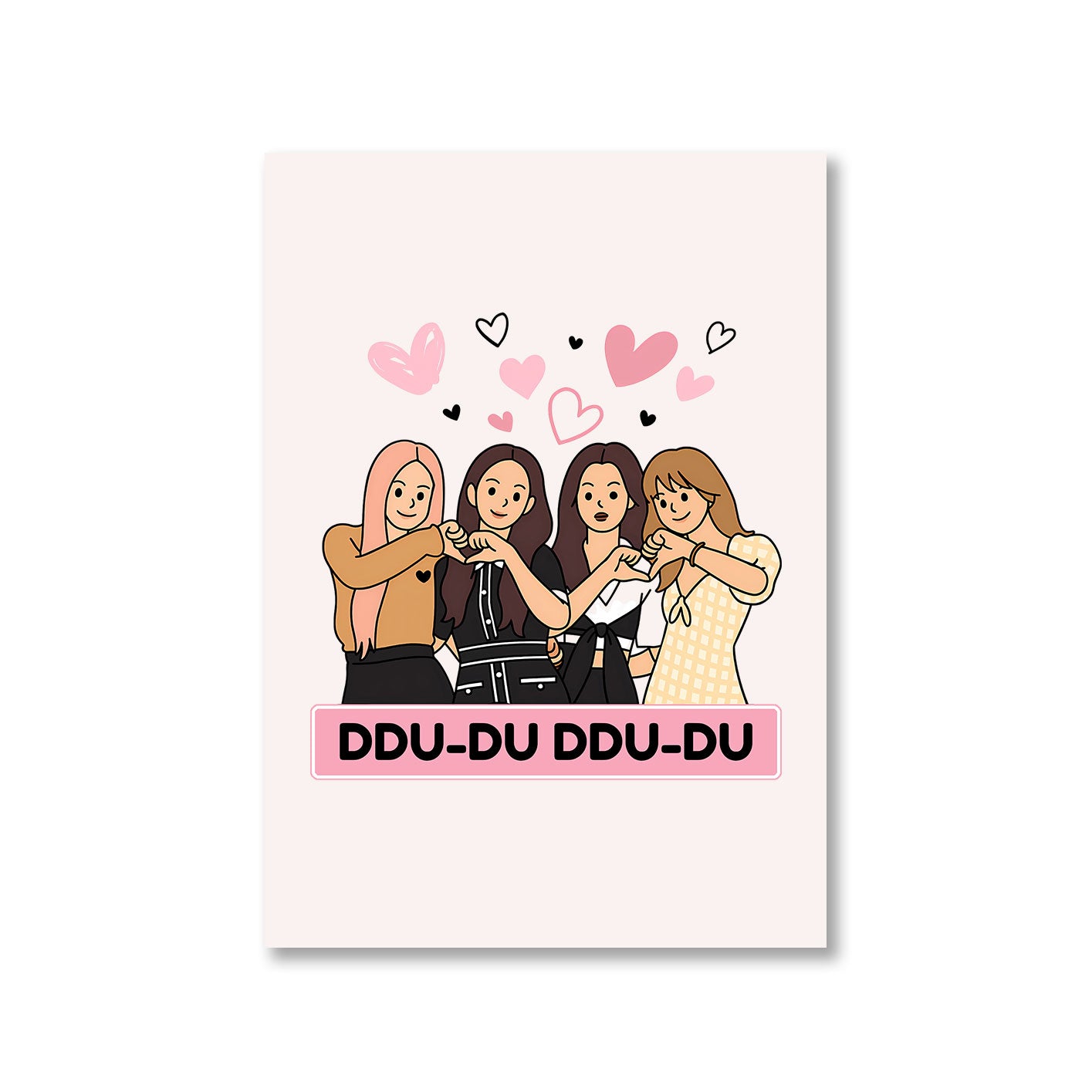 black pink ddu du ddu du du poster wall art buy online united states of america usa the banyan tee tbt a4 song k pop jennie lisa jisoo rose