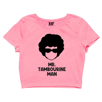 bob dylan mr. tambourine man crop top music band buy online united states of america usa the banyan tee tbt men women girls boys unisex beige