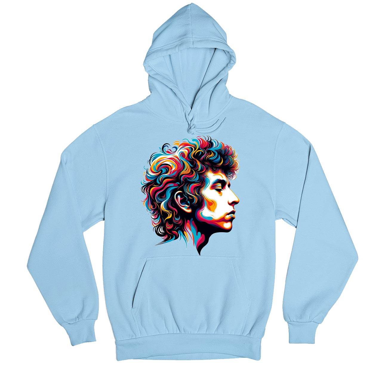 bob dylan fan art hoodie hooded sweatshirt winterwear music band buy online united states of america usa the banyan tee tbt men women girls boys unisex baby blue 