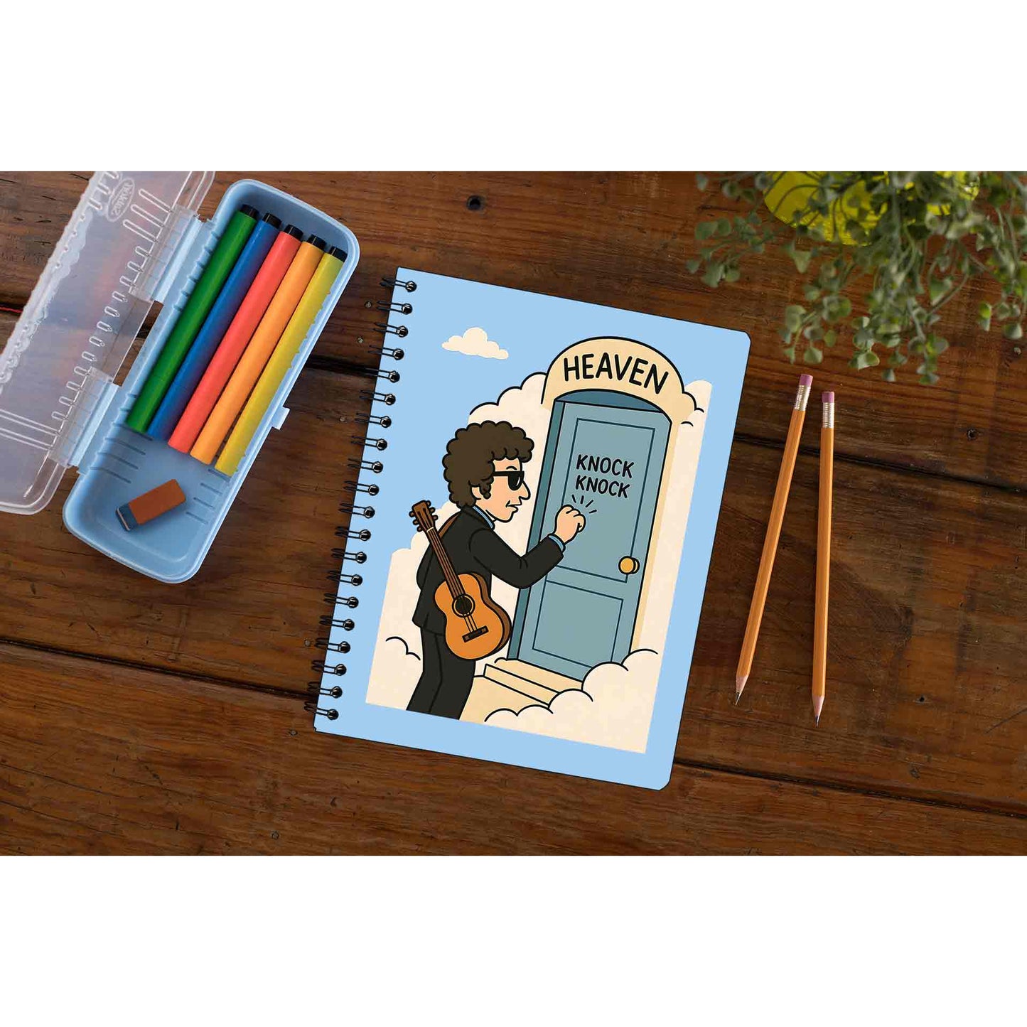 bob dylan heaven's door notebook notepad diary buy online united states usa the banyan tee tbt unruled 