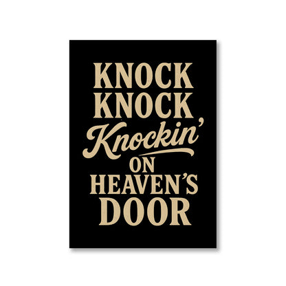bob dylan knockin' on heaven's door poster wall art buy online united states of america usa the banyan tee tbt a4
