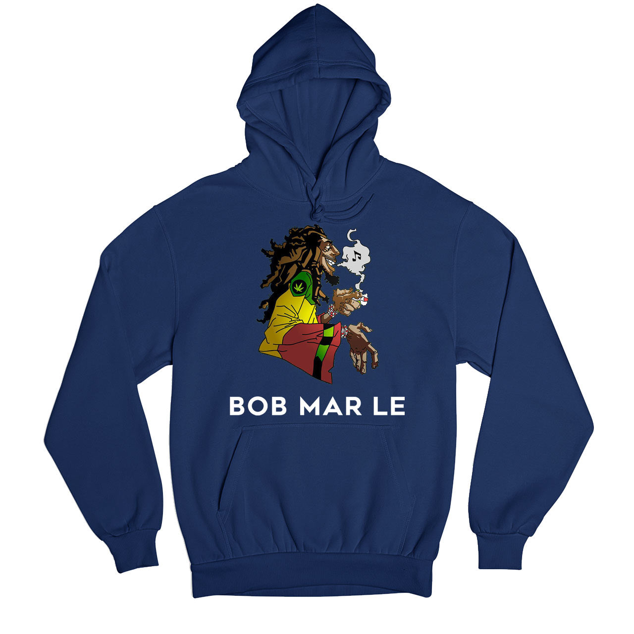 bob marley mar le hoodie hooded sweatshirt winterwear music band buy online usa united states of america the banyan tee tbt men women girls boys unisex navy blue