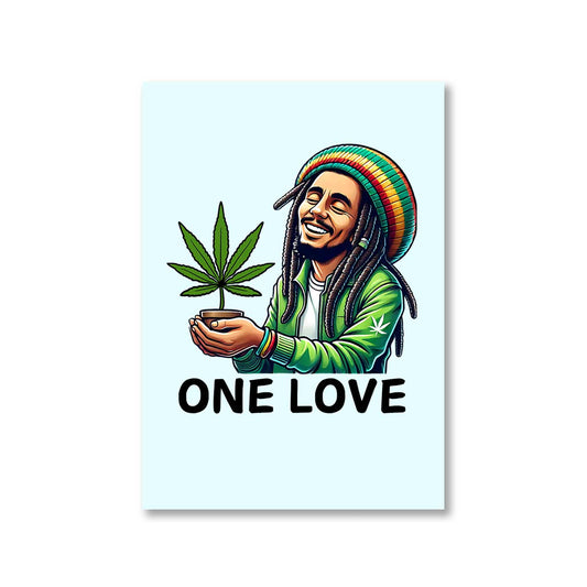 bob marley the only love poster wall art buy online india the banyan tee tbt a4