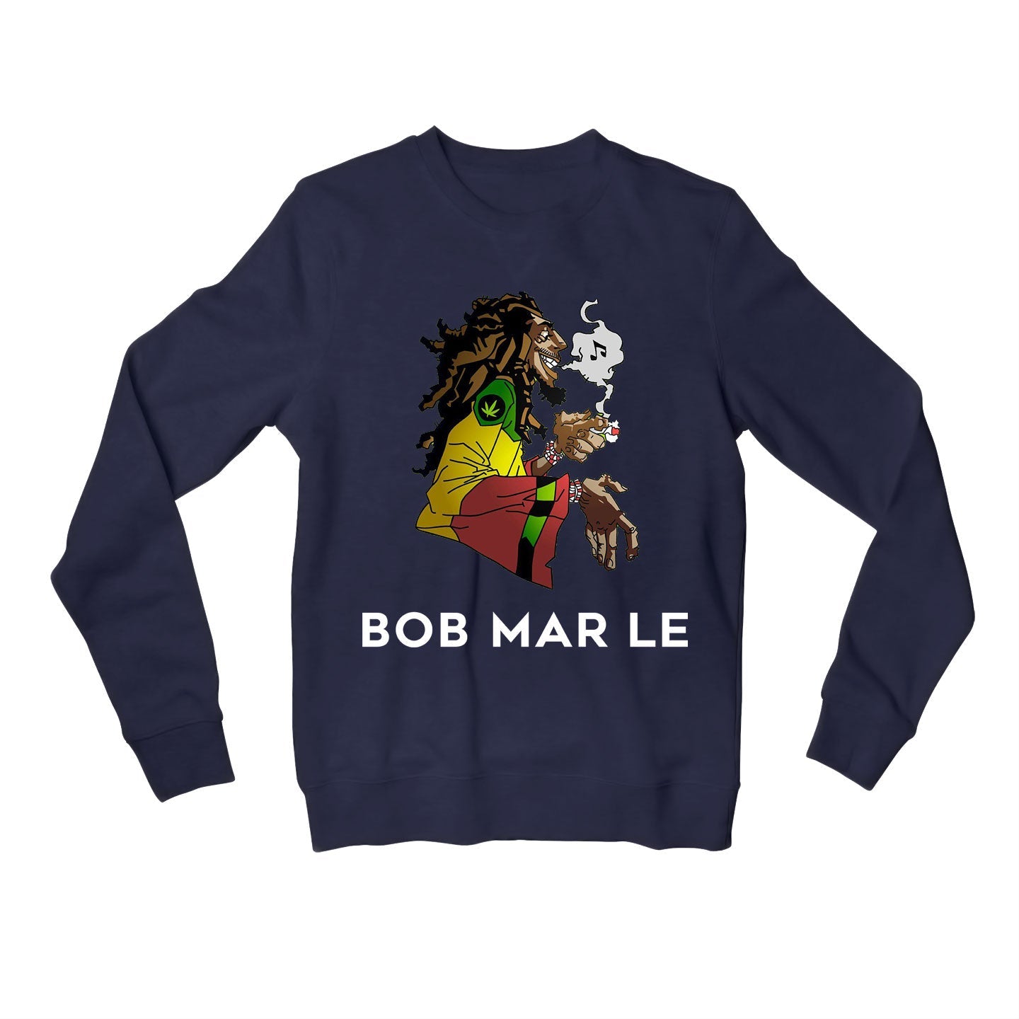 bob marley mar le sweatshirt upper winterwear music band buy online united states of america usa the banyan tee tbt men women girls boys unisex navy blue