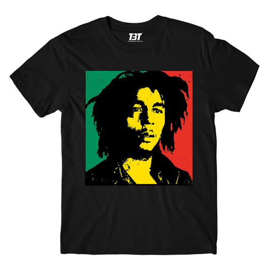 bob marley pop art t-shirt music band buy online usa united states the banyan tee tbt men women girls boys unisex black