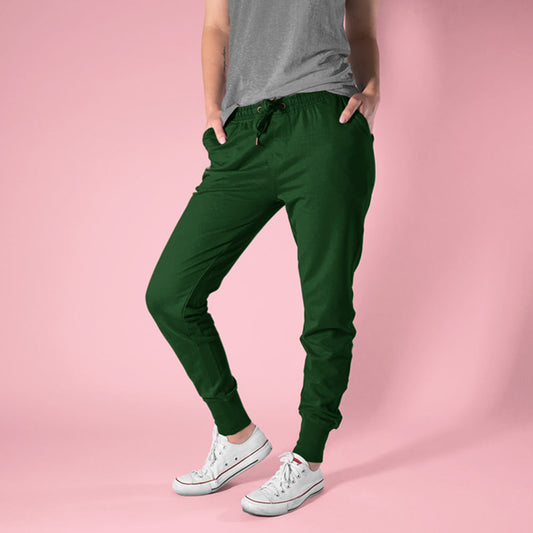 bottle green  the banyan tee jogger sweatpant track pant plain solid