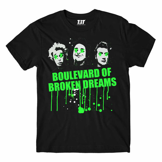 green day boulevard of broken dreams t-shirt music band buy online united states of america usa the banyan tee tbt men women girls boys unisex black