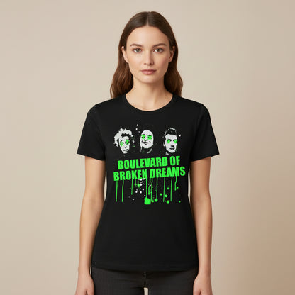 green day boulevard of broken dreams t-shirt music band buy online united states of america usa the banyan tee tbt men women girls boys unisex black