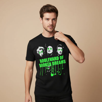 green day boulevard of broken dreams t-shirt music band buy online united states of america usa the banyan tee tbt men women girls boys unisex black