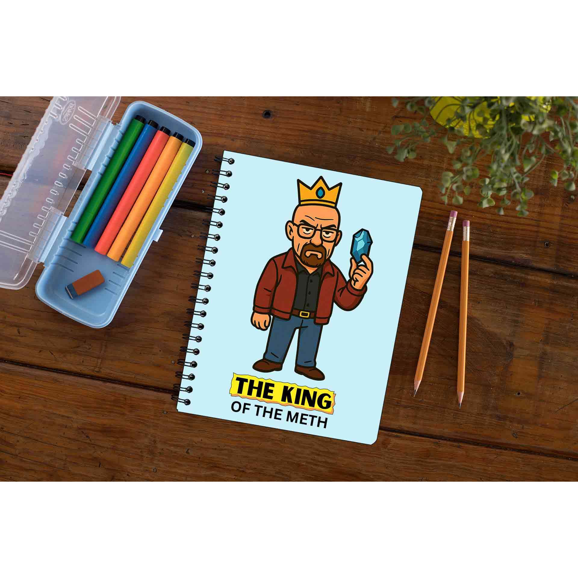 Breaking Bad Notebook by The Banyan Tee TBT - King Of The Meth
