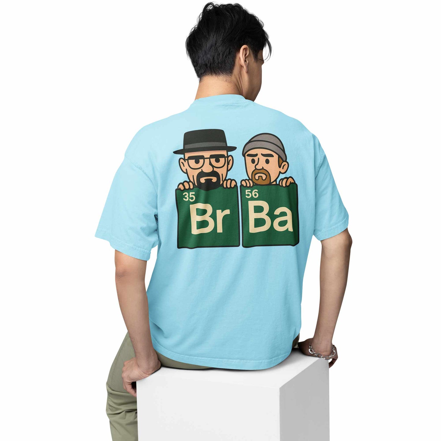 breaking bad oversized t shirt - br-ba tv & movies t-shirt baby blue buy online india the banyan tee tbt men women girls boys unisex