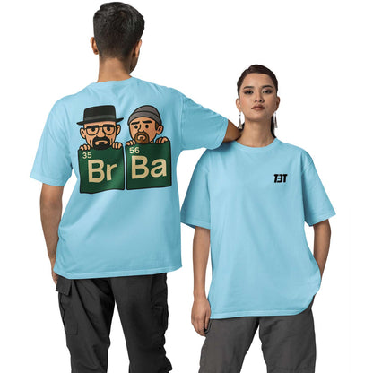 breaking bad oversized t shirt - br-ba tv & movies t-shirt baby blue buy online india the banyan tee tbt men women girls boys unisex