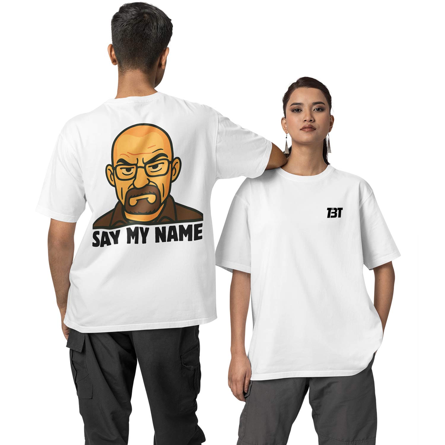breaking bad oversized t shirt say my name tv & movies t-shirt white buy online india the banyan tee tbt men women girls boys unisex