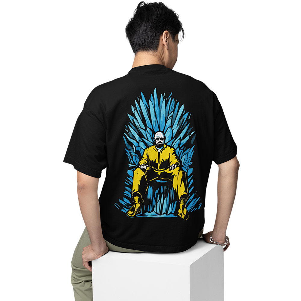 breaking bad oversized t shirt - the blue crystal throne tv & movies t-shirt black buy online india the banyan tee tbt men women girls boys unisex