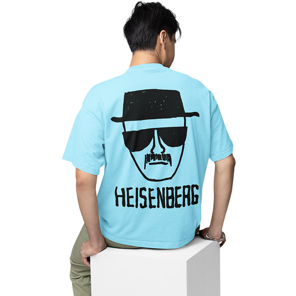 breaking bad oversized t shirt - heisenbeag tv & movies t-shirt baby blue buy online india the banyan tee tbt men women girls boys unisex