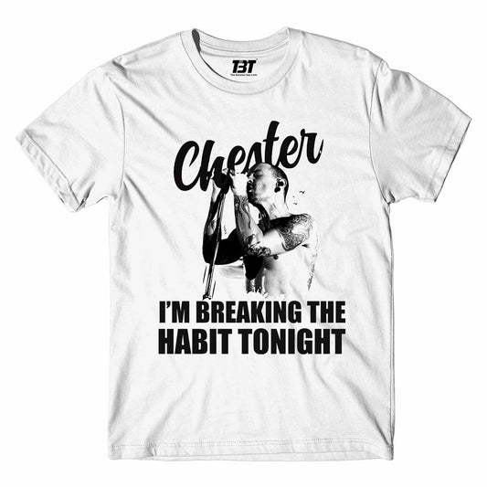 linkin park breaking the habit t-shirt music band buy online united states of america usa the banyan tee tbt men women girls boys unisex white